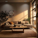 LED taškinis šviestuvas, kvadratinis, baltas/juodas, apskritimas