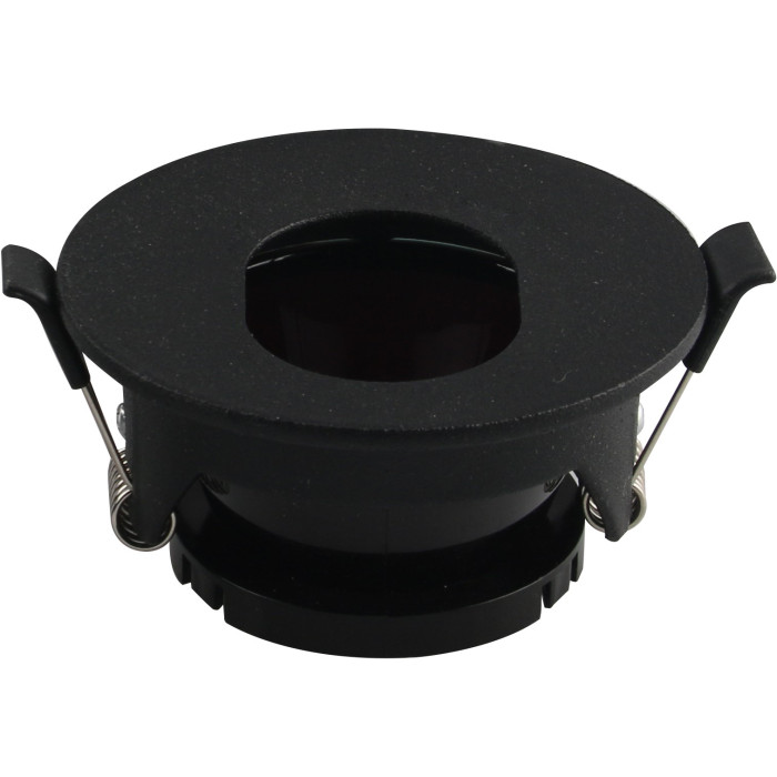 LED taškinis šviestuvas, apvalus, juodas, ovalas