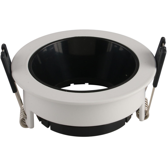 LED taškinis šviestuvas, apvalus, juodas reflektorius