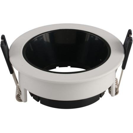 LED taškinis šviestuvas, apvalus, juodas reflektorius