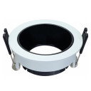 LED taškinis šviestuvas, apvalus, juodas reflektorius