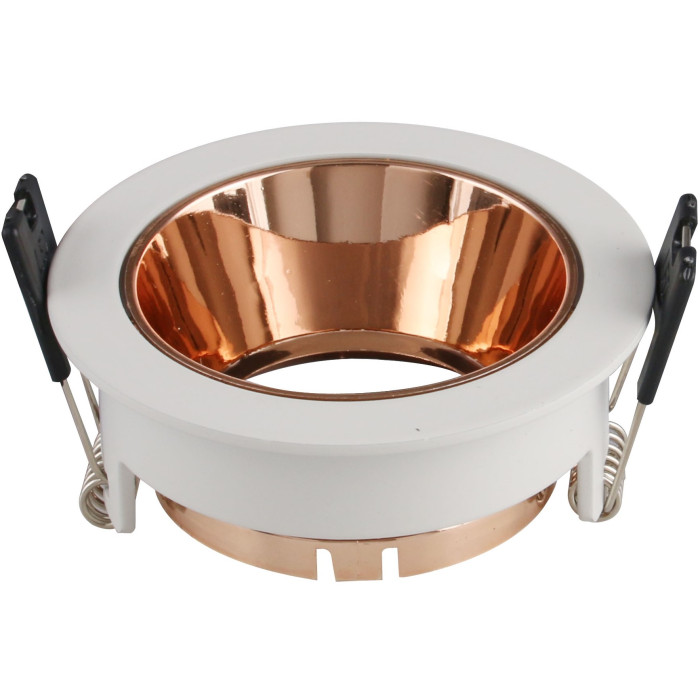 LED taškinis šviestuvas, apvalus, rausvas reflektorius