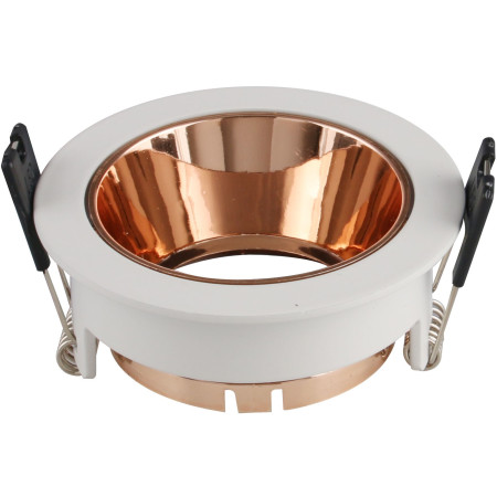 LED taškinis šviestuvas, apvalus, rausvas reflektorius