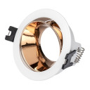 LED taškinis šviestuvas, apvalus, rausvas reflektorius