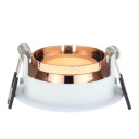 LED taškinis šviestuvas, apvalus, rausvas reflektorius