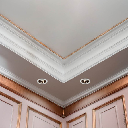 LED taškinis šviestuvas, apvalus, rausvas reflektorius