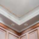 LED taškinis šviestuvas, apvalus, rausvas reflektorius