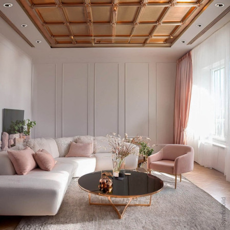 LED taškinis šviestuvas, apvalus, rausvas reflektorius