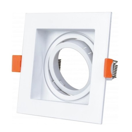 LED taškinis šviestuvas, kvadratinis, baltas, kvadratas