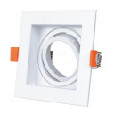 LED taškinis šviestuvas, kvadratinis, baltas, kvadratas