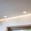 LED taškinis šviestuvas, kvadratinis, baltas, kvadratas