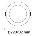 LED mini panelė, kvadratinė, Premium Line, 24W, CCT šviesa