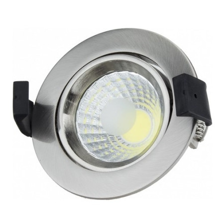 LED šviestuvas, apvalus, pasukamas, 8W, neutrali balta šviesa