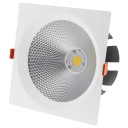 LED šviestuvas, kvadratinis, pasukamas, 30W, neutrali balta šviesa