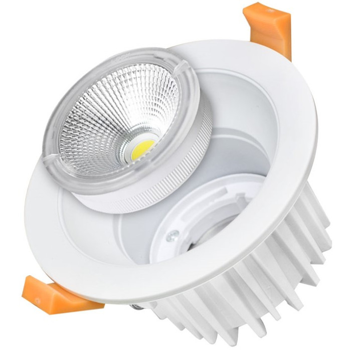 LED šviestuvas, apvalus, keičiamas LED, 35W, neutrali balta šviesa