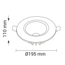 LED taškinis šviestuvas, TUV sertifikuotas, 40W, šalta balta šviesa