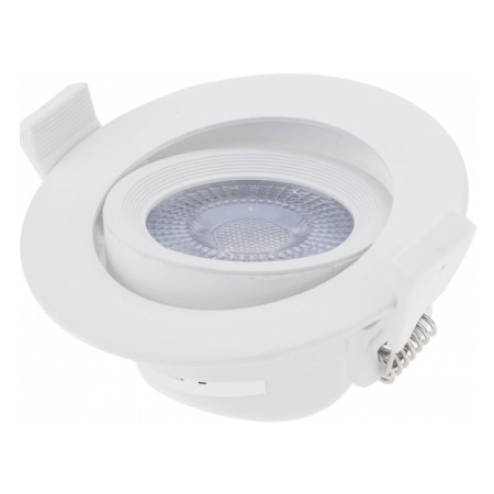 LED šviestuvas, apvalus, pasukamas, 5W, šilta balta šviesa