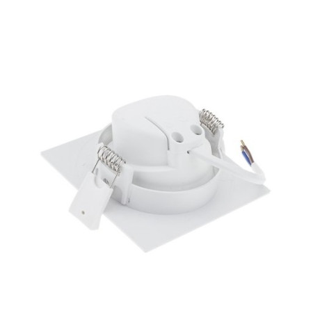 LED šviestuvas, kvadratinis, pasukamas, 7W, neutrali balta šviesa