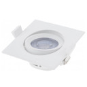 LED šviestuvas, kvadratinis, pasukamas, 7W, šilta balta šviesa