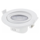 LED šviestuvas, apvalus, pasukamas, 10W, šalta balta šviesa