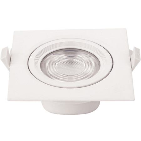 LED šviestuvas, kvadratinis, pasukamas, 10W, šalta balta šviesa