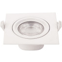 LED šviestuvas, kvadratinis, pasukamas, 10W, šalta balta šviesa
