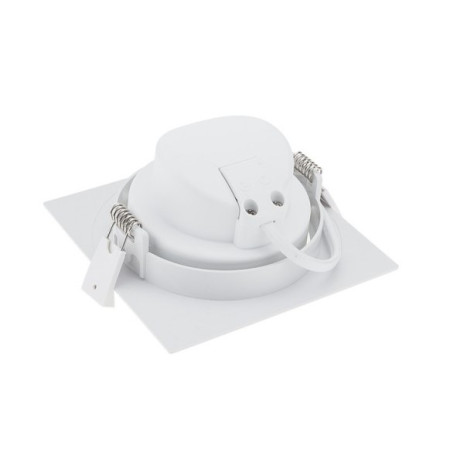 LED šviestuvas, kvadratinis, pasukamas, 10W, šilta balta šviesa