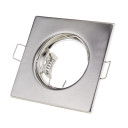 LED šviestuvo karkasas, kvadratinis, nereguliuojamas, nerūdyjančio plieno, 2vnt./pak.