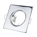 LED šviestuvo karkasas, kvadratinis, nereguliuojamas, chrominis, 2vnt./pak.