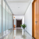 LED šviestuvas, stačiakampis, baltas, reguliuojamas, 1 lizdas, 2vnt./pak.