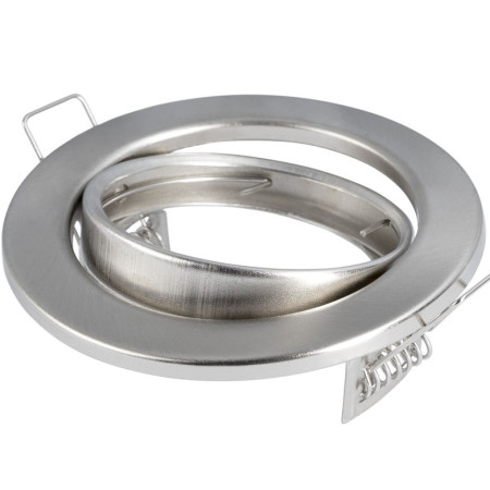 LED šviestuvo karkasas, apvalus, reguliuojamas, nerūdyjančio plieno