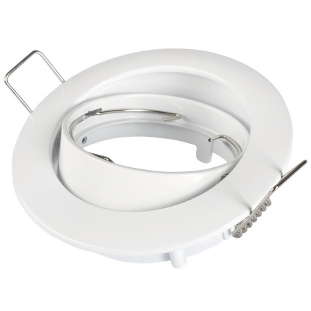 LED šviestuvas, apvalus, pasukamas, baltas