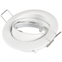 LED šviestuvas, apvalus, pasukamas, baltas