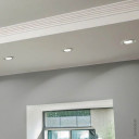 LED šviestuvas, apvalus, pasukamas, nerūdyjančio plieno