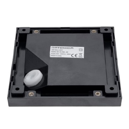 LED laiptų šviestuvas, kvadratinis, juodas, 2W, neutrali balta šviesa