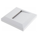 LED laiptų šviestuvas, kvadratinis, baltas, 2W, šilta balta šviesa