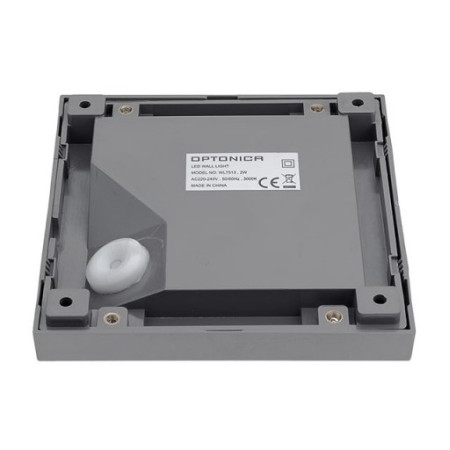 LED laiptų šviestuvas, kvadratinis, pilkas, 2W, neutrali balta šviesa