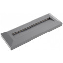 LED laiptų šviestuvas, stačiakampis, pilkas, 3W, šilta balta šviesa