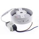 LED paviršinė panelė, apvali, 6W, šalta balta šviesa