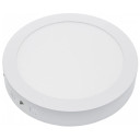 LED paviršinė panelė, apvali, 18W, šalta balta šviesa