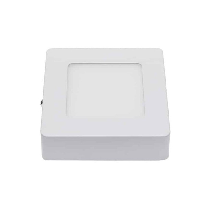 LED paviršinė panelė, kvadratinė, 6W, šilta balta šviesa
