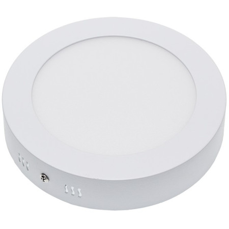 LED paviršinė panelė, apvali, 12W, šalta balta šviesa