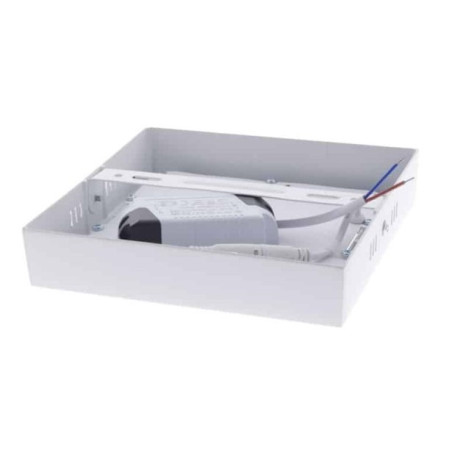 LED paviršinė panelė, kvadratinė, 12W, šilta balta šviesa