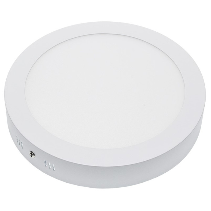 LED paviršinė panelė, apvali, AC85-260V, 18W, šilta balta šviesa