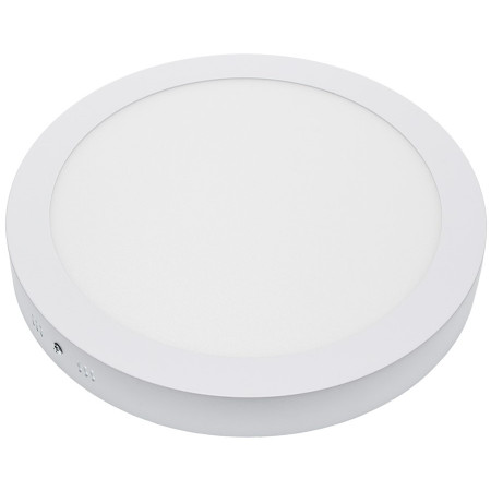 LED paviršinė panelė, apvali, AC85-260V, 24W, šilta balta šviesa