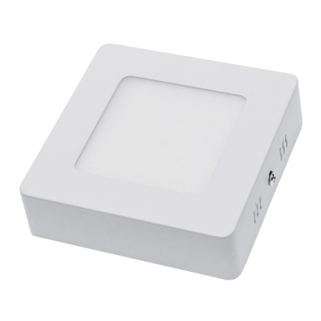 LED paviršinė panelė, kvadratinė, AC85-260V, 6W, neutrali balta šviesa
