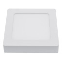 LED paviršinė panelė, kvadratinė, 5 metai garantija, garantija, 12W, šalta balta šviesa
