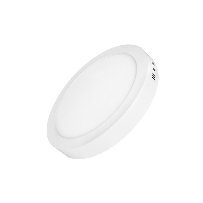 LED paviršinė mini panelė, apvali, 6W, šalta balta šviesa