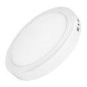 LED paviršinė mini panelė, apvali, 12W, šilta balta šviesa