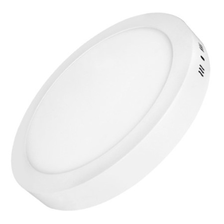 LED paviršinė mini panelė, apvali, 18W, šalta balta šviesa